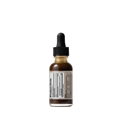 Organic Hemp Flower CBD for PETS - 1oz dropper bottle, side label with product facts