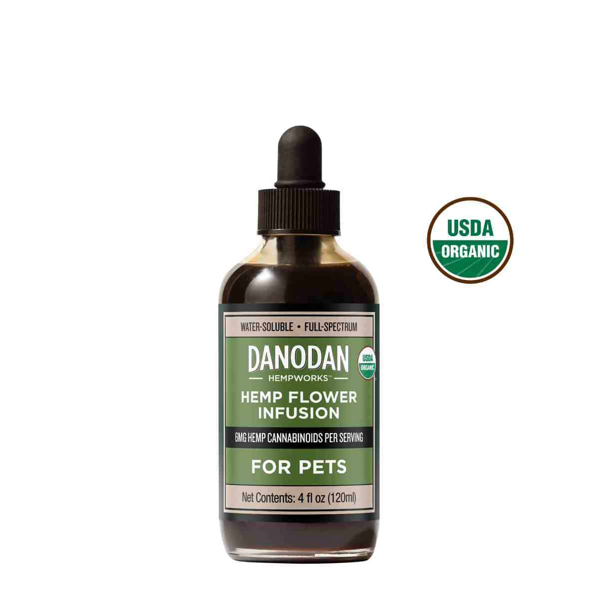 Danodan 4oz Organic Hemp Flower Infusion for Pets