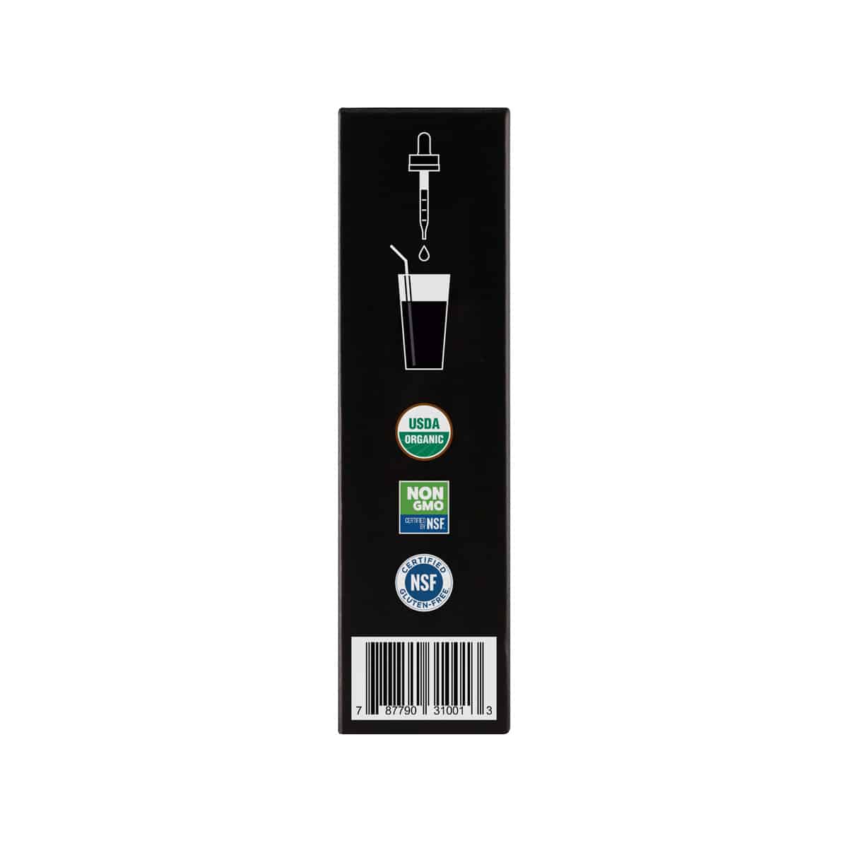 Side of box for Danodan organic CBD tincture for anxiety & stress. cbd tincture online. cbd healing online. cbd oil tincture for sale. hemp cbd oil.