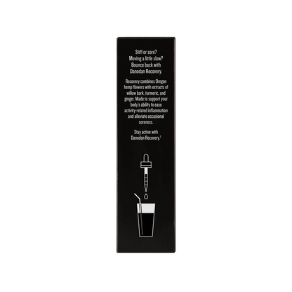 Recovery Organic CBD 1oz Tincture box left side. cbd tincture online. cbd healing online. cbd oil tincture for sale. hemp cbd oil.