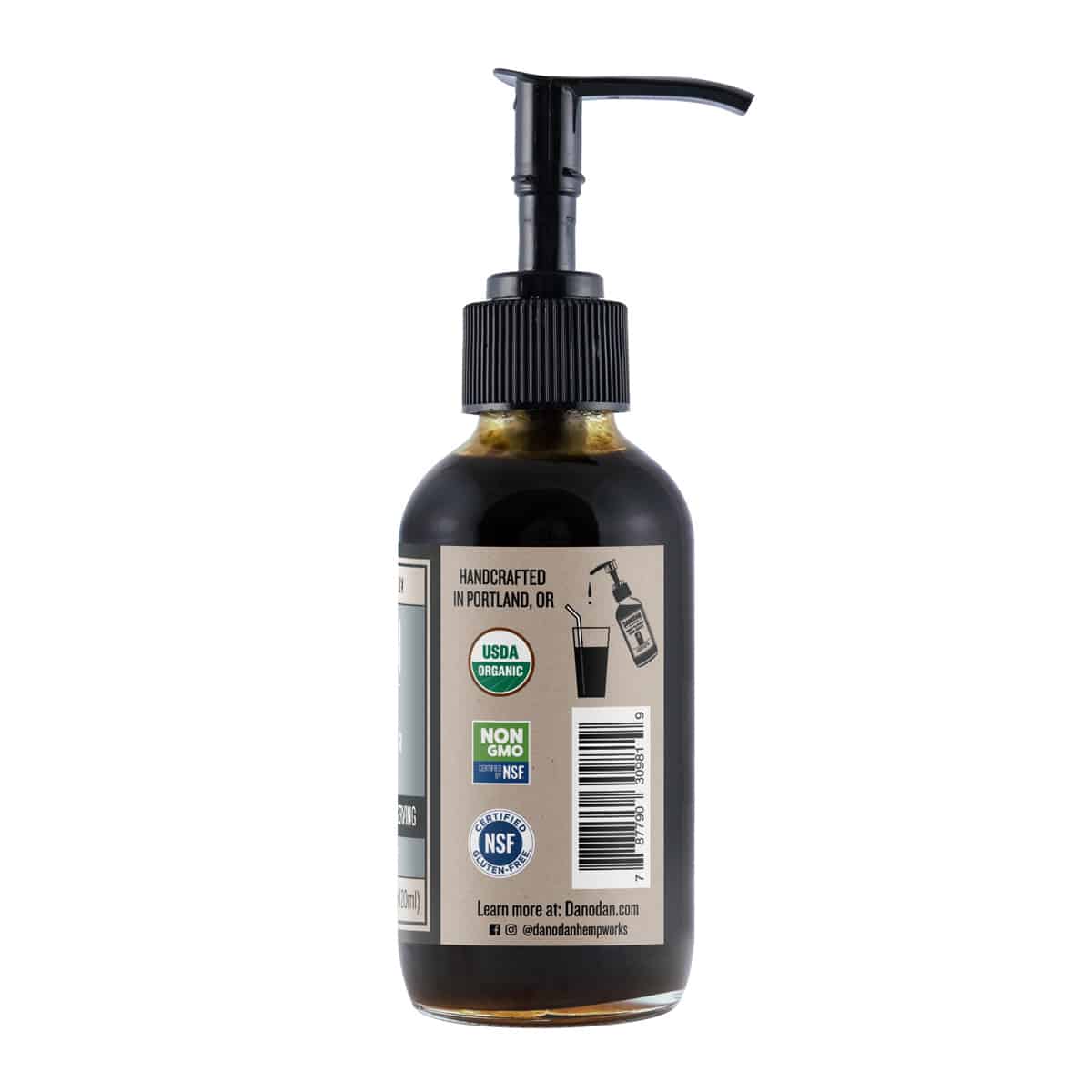 Danodan Organic CBD water soluble 6mg side one. cbd for joint pain. cbda products. cbd tincture for sale. cbd oil full spectrum.