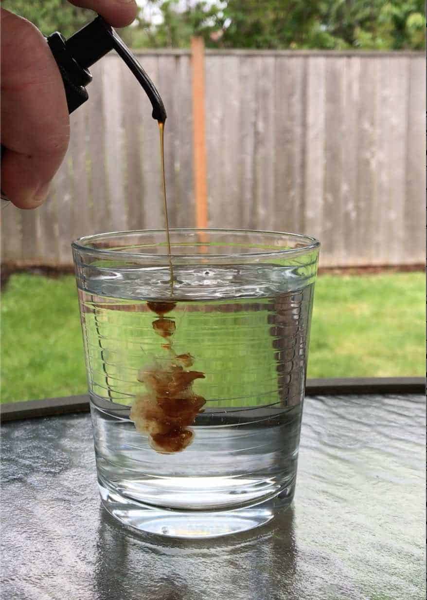 Danodan water-soluble CBD dissolves in water