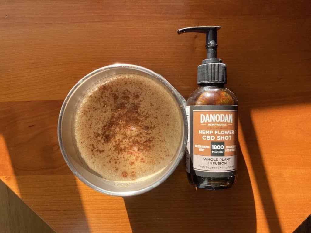 CBD-infused bulletproof coffee with Danodan
