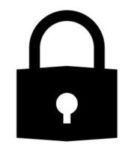 A closed lock icon