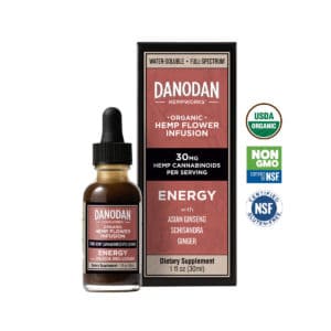 Danodan Energy Functional CBD Tincture bottle and box