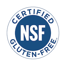 Certified Gluten-Free by NSF logo