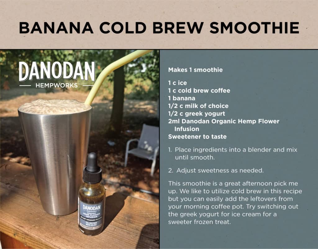 Banana Cold Brew Smoothie recipe for printing