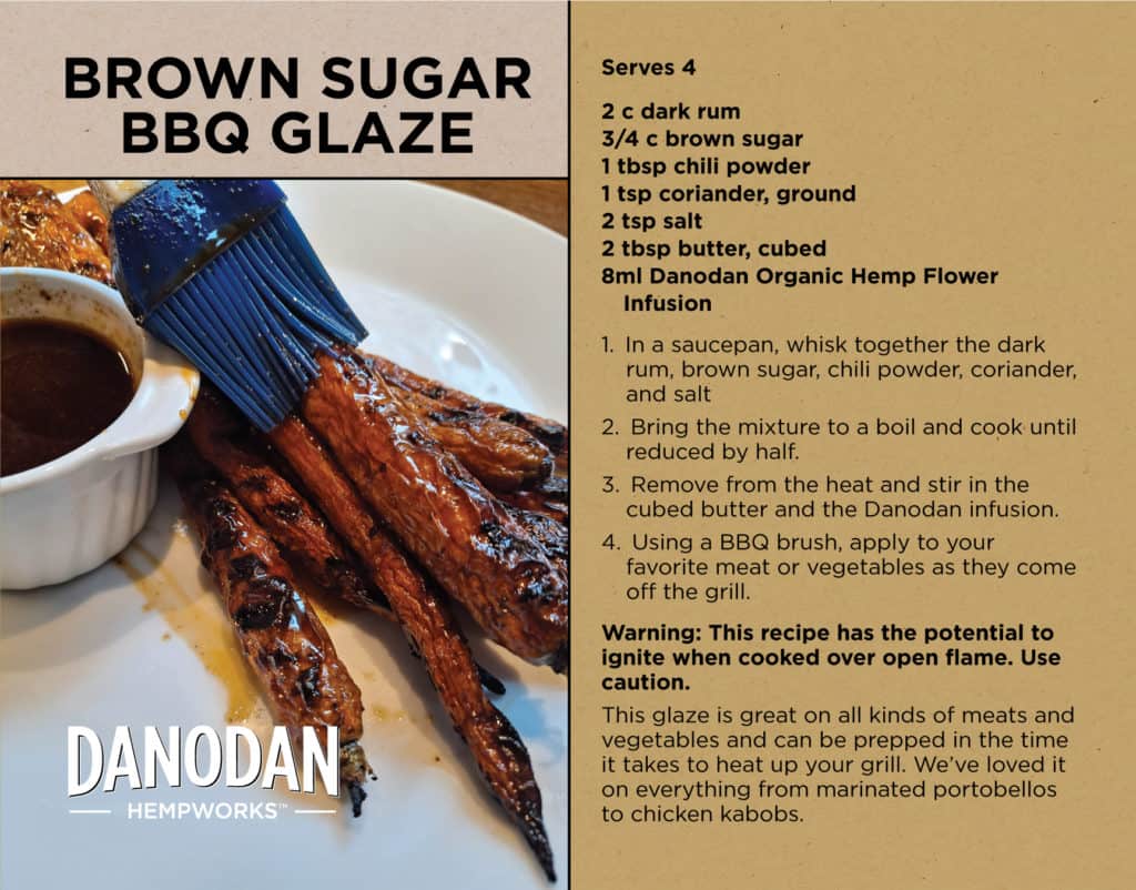 Danodan brown Sugar BBQ Glaze recipe card