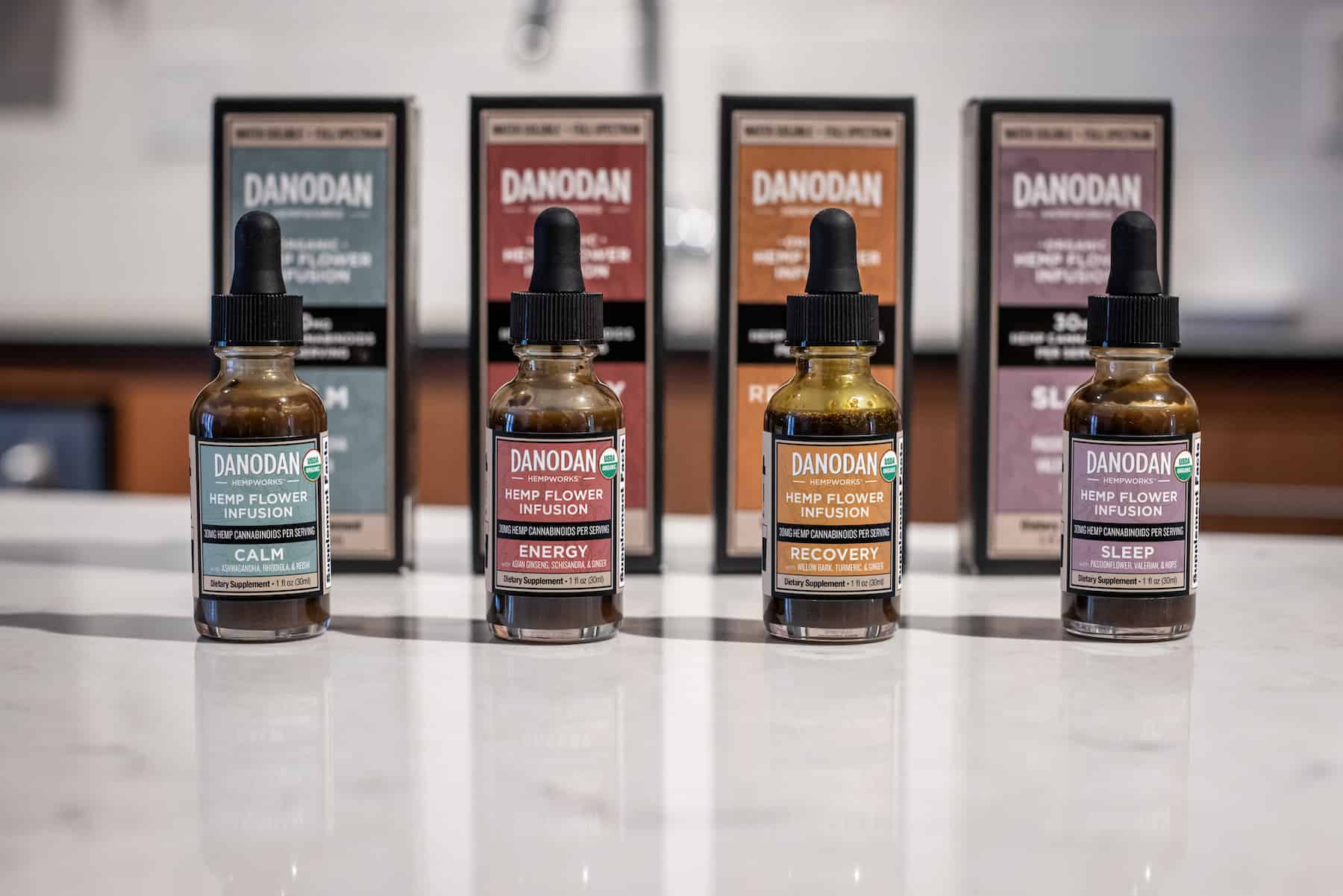 Danodan Functional CBD Tinctures - Organic CBD oil for stress, sleep, energy, and exercise