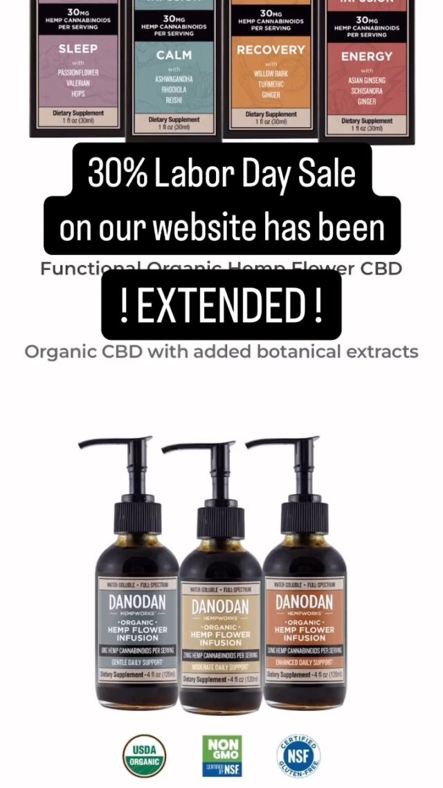 That's right- our Labor Day Sale is running until 9/8 midnight PDT! Make the most of these amazing savings and visit our website for 30% off with code WellBeing30.

#danodan #fyp #sale #organic #LaborDay